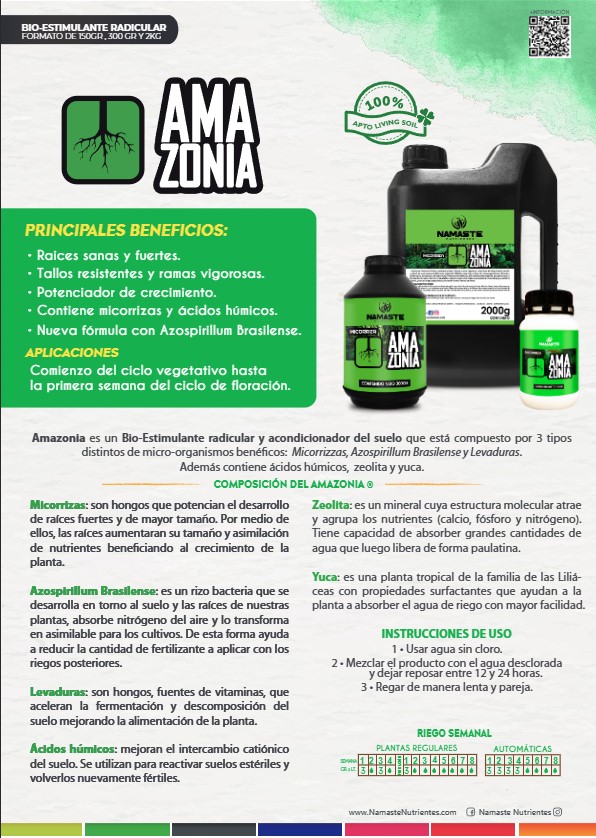 Amazonias Roots Namaste 150 gr Micorrizas - Image 2