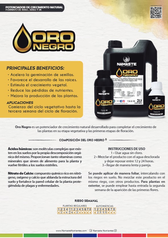 Oro Negro Namaste 100ml - Image 2
