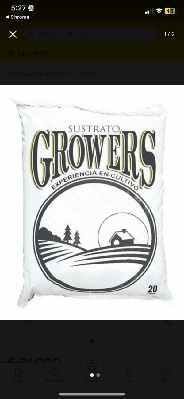 Sustrato Growers original 20litros